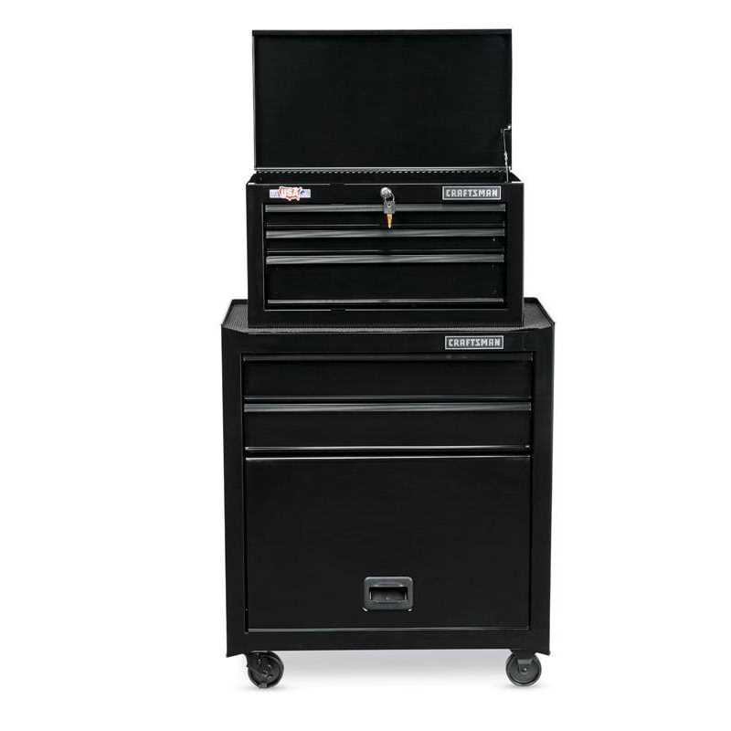 Craftsman 1000 Series 26.5-in W x 44.25-in H 5 Ball-Bearing Steel Tool Chest Combo - Image 3