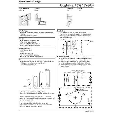 Liberty Hardware 108 Degree Overlay Face Frame Hinge - Image 4