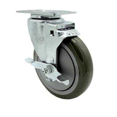 Service Caster Polyurethane Swivel Top Plate Caster Set - Image 3