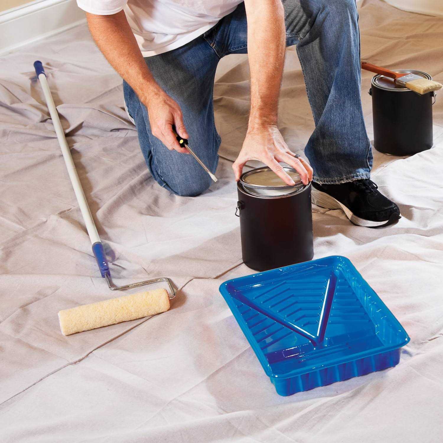 Intex 8OZ 1 Mil Canvas 8-oz 6-ft x 9-ft Drop Cloth - Image 3