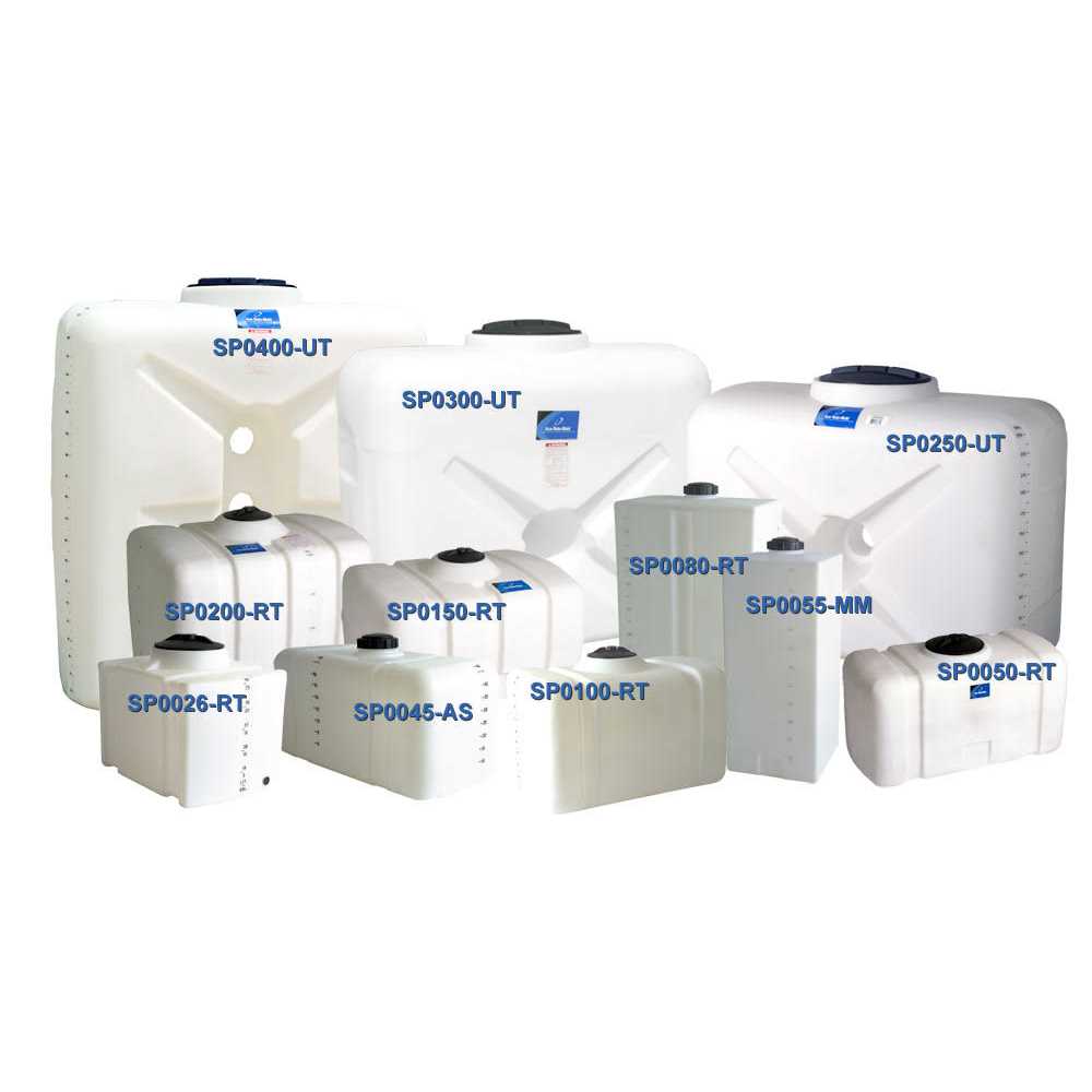 80 Gallon Plastic Portable Flat Bottom Utility Tank in White - Image 3