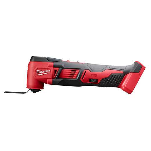 Milwaukee 2626-20 M18 18V Lithium Ion Cordless 18,000 OPM Orbiting Multi Tool with Woodcutting Blades and Sanding Pad with Sheets Included (Battery