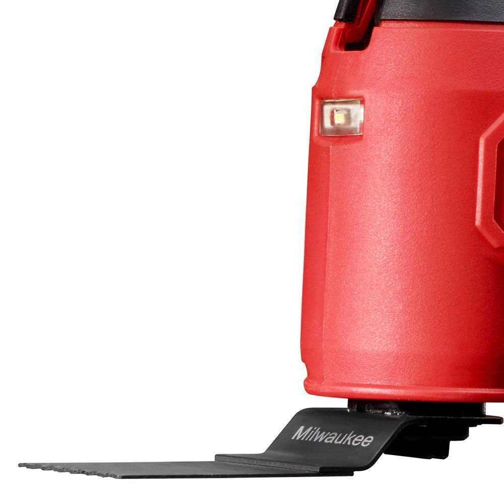 Milwaukee 2626-20 M18 18V Lithium Ion Cordless 18,000 OPM Orbiting Multi Tool with Woodcutting Blades and Sanding Pad with Sheets Included (Battery - Image 3
