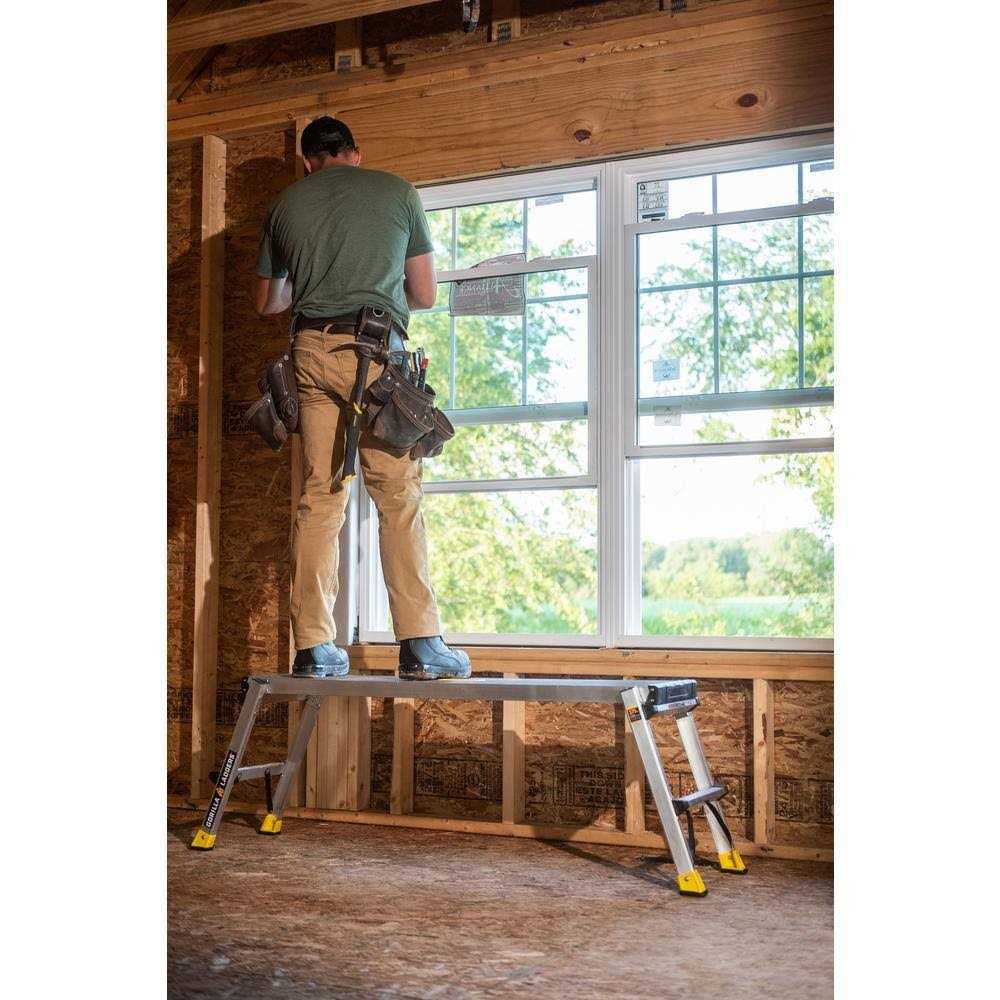 Gorilla Ladders 47.25 in. x 12 in. x 20 in. Aluminum Slim-Fold Work Platform - Image 3