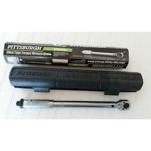 Pittsburgh Pro 3/8 in. Drive 5-80 ft. lb. Click Torque Wrench 63880 - Image 4