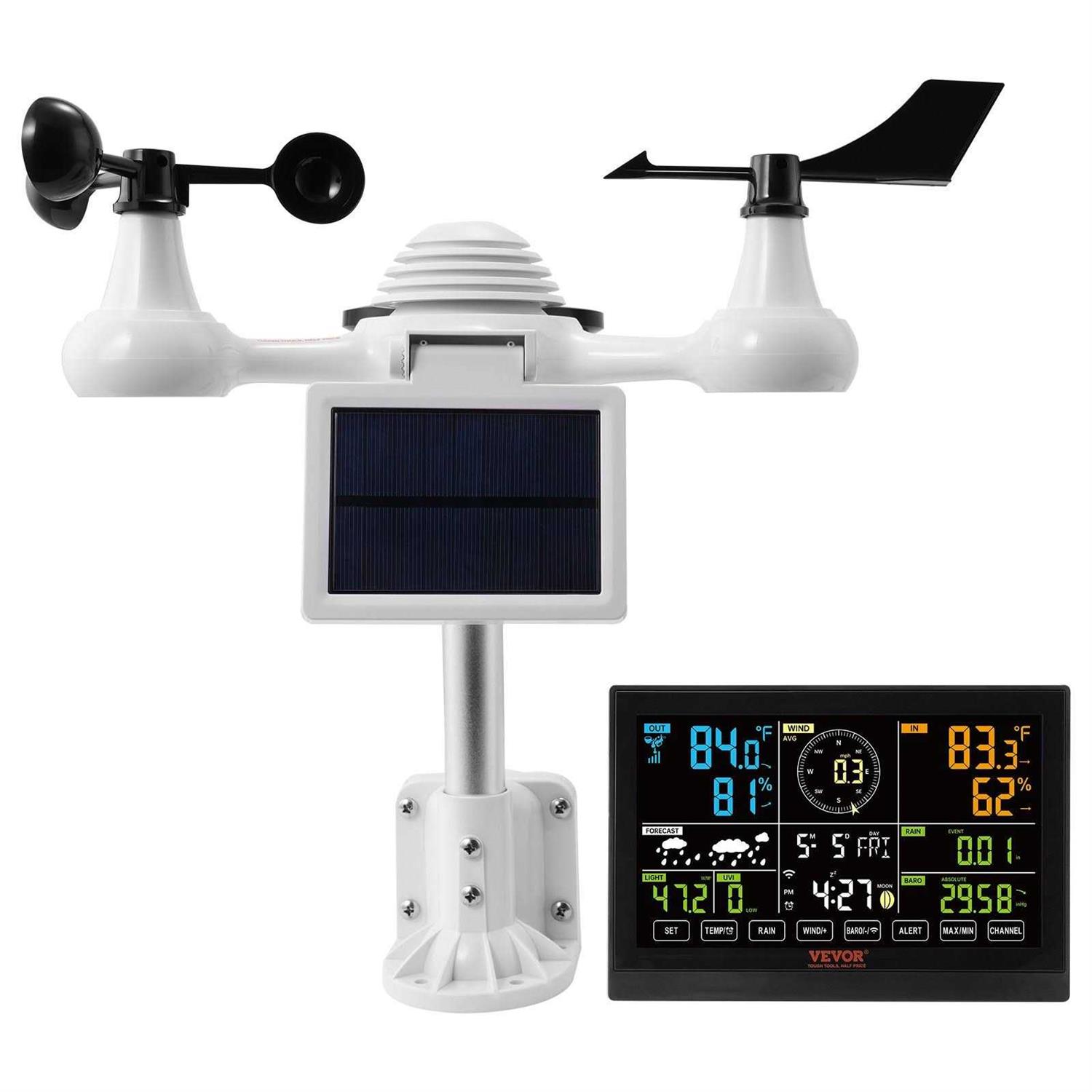VEVOR 7-in-1 Wireless Weather Station 7.5 Display Home Weather Station Temperature - Image 4