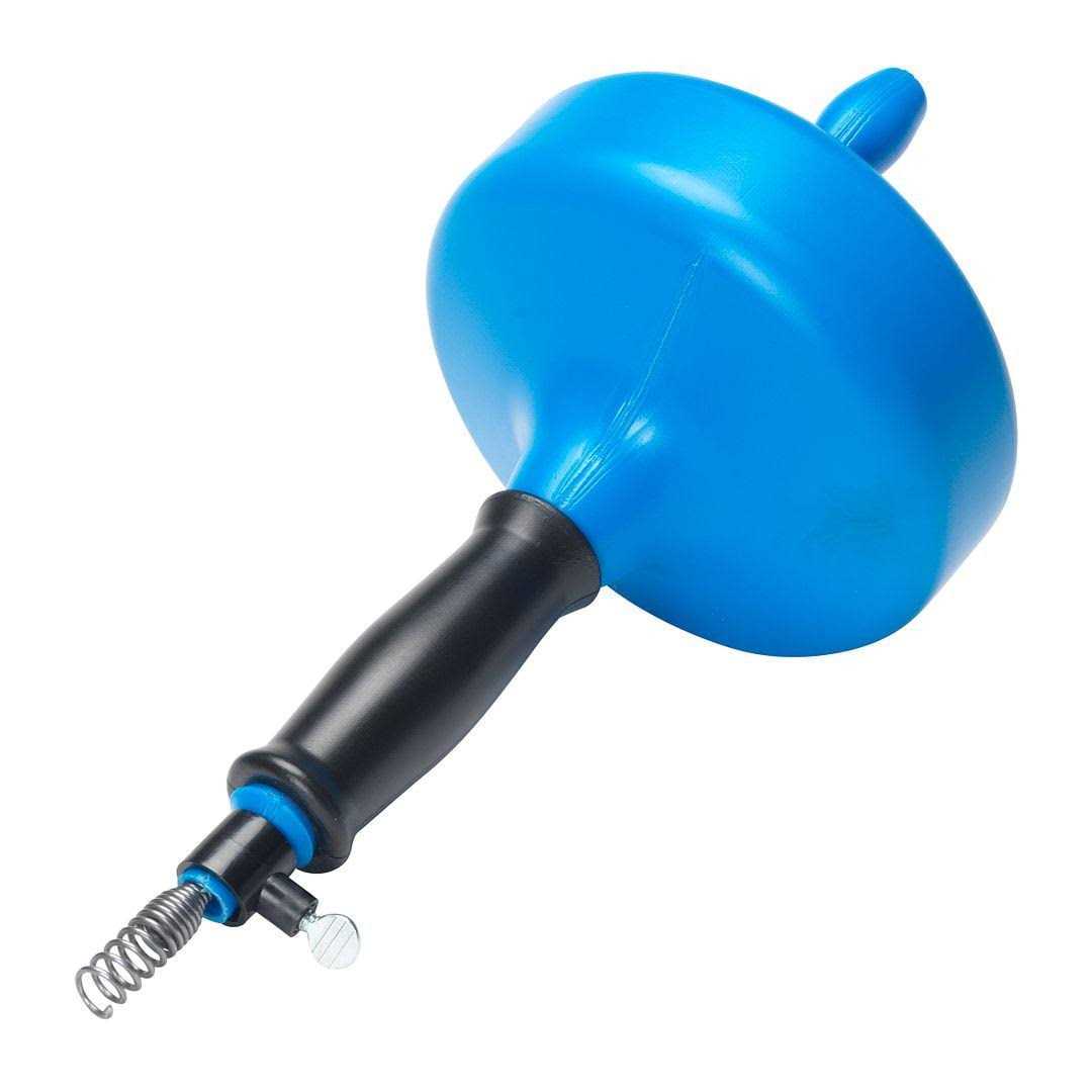 Plumb Craft Handheld 1/4/ in. Diameter x 15 ft. Drain Snake Canister Auger with Plastic Drum and Open-Hook Cable