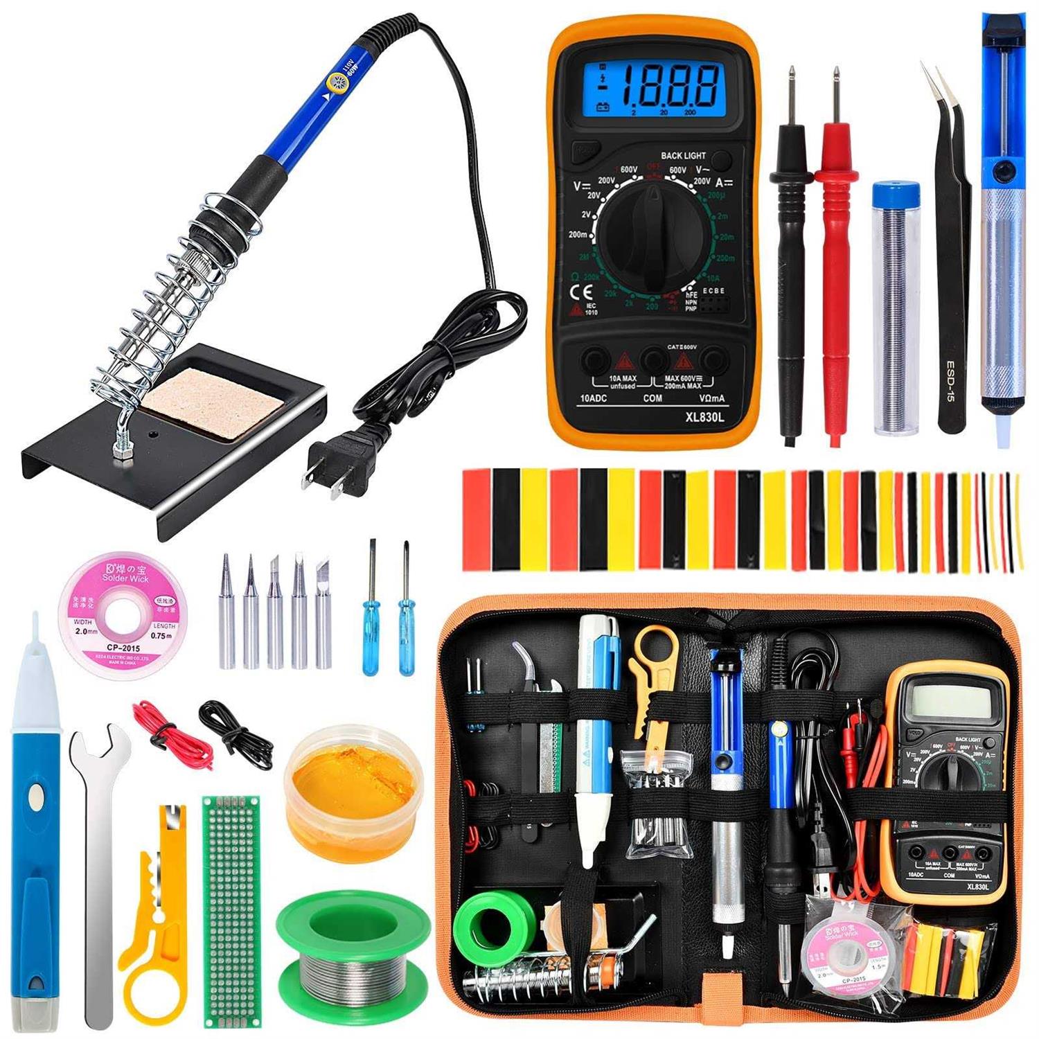 KYZHXVO Soldering Iron Kit,Soldering Iron 60W Adjustable Temperature