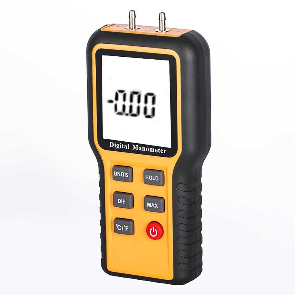 Leaton Manometer Professional Air Pressure Meter Dual-Port HVAC Digital Manometer GAS Pressure Tester,12 Selectable Units Differential Pressure - Image 5