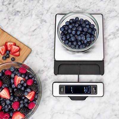 OXO Good Grips 11 lb Stainless Steel Food Scale with Pull Out Display - Image 3