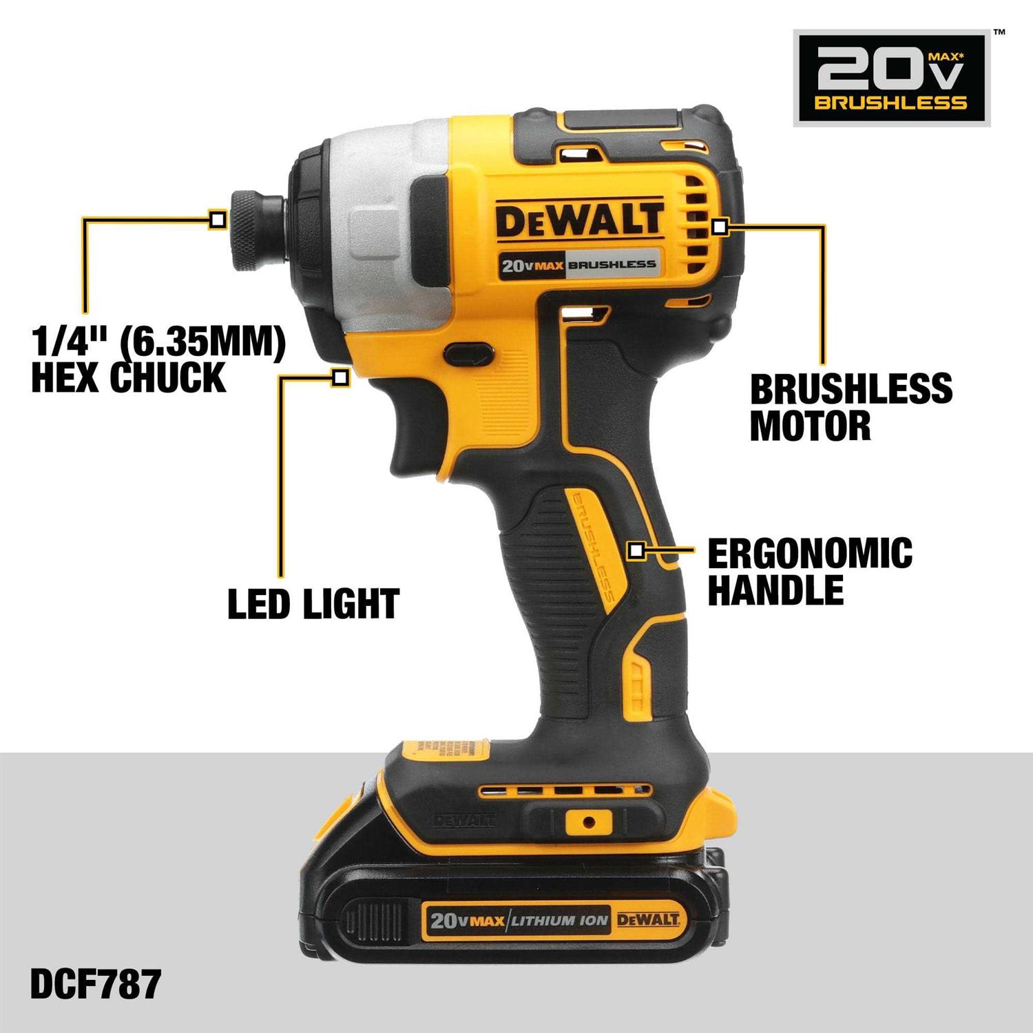 DEWALT 20V MAX Brushless Drill/Driver Combo Kit DCK277D2 - Image 5