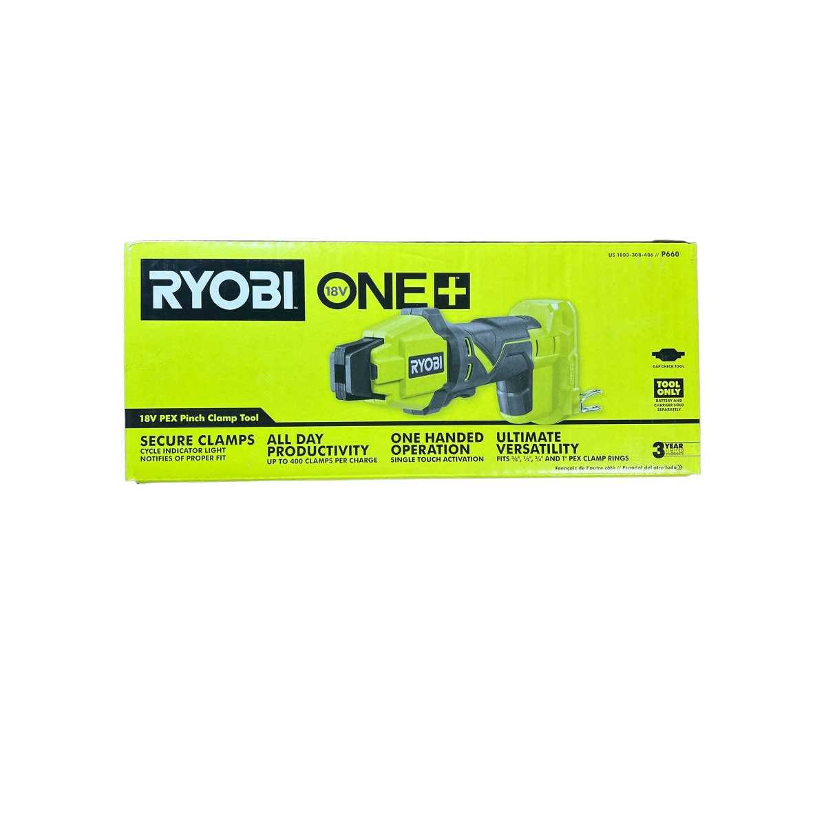 Ryobi ONE+ 18V Lithium-Ion Cordless PEX Tubing Clamp Tool