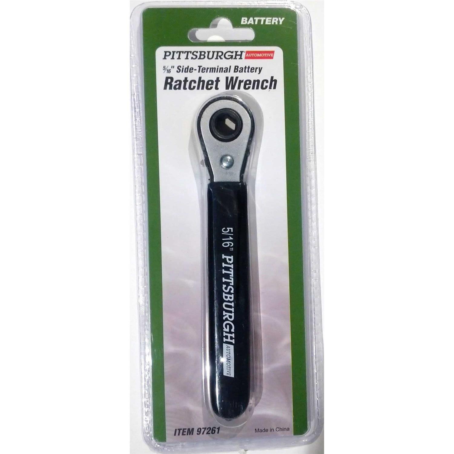 central purchasing 5/16 Inch Side-Terminal Battery Reversible Ratchet Wrench Chrome-Plated - Image 3