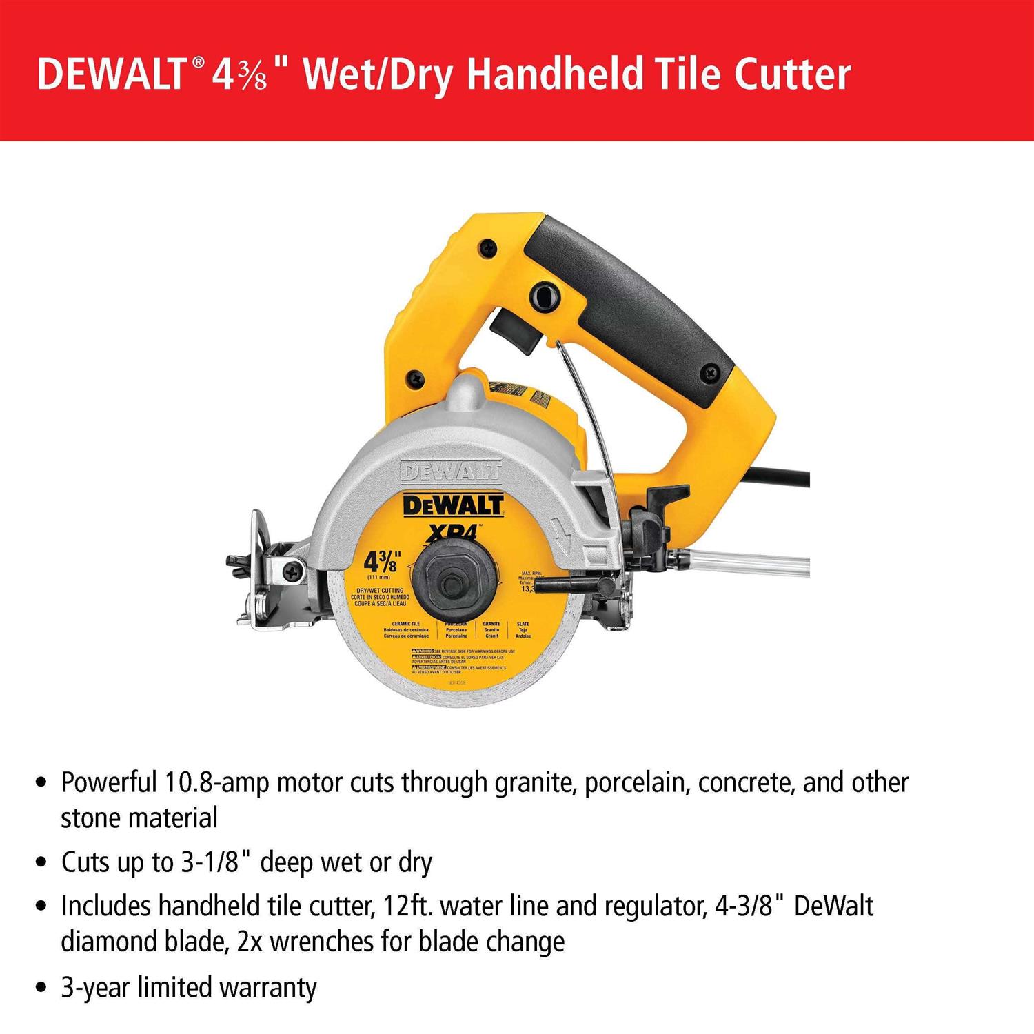 Dewalt DWC860W Wet/Dry Tile Saw - Image 4