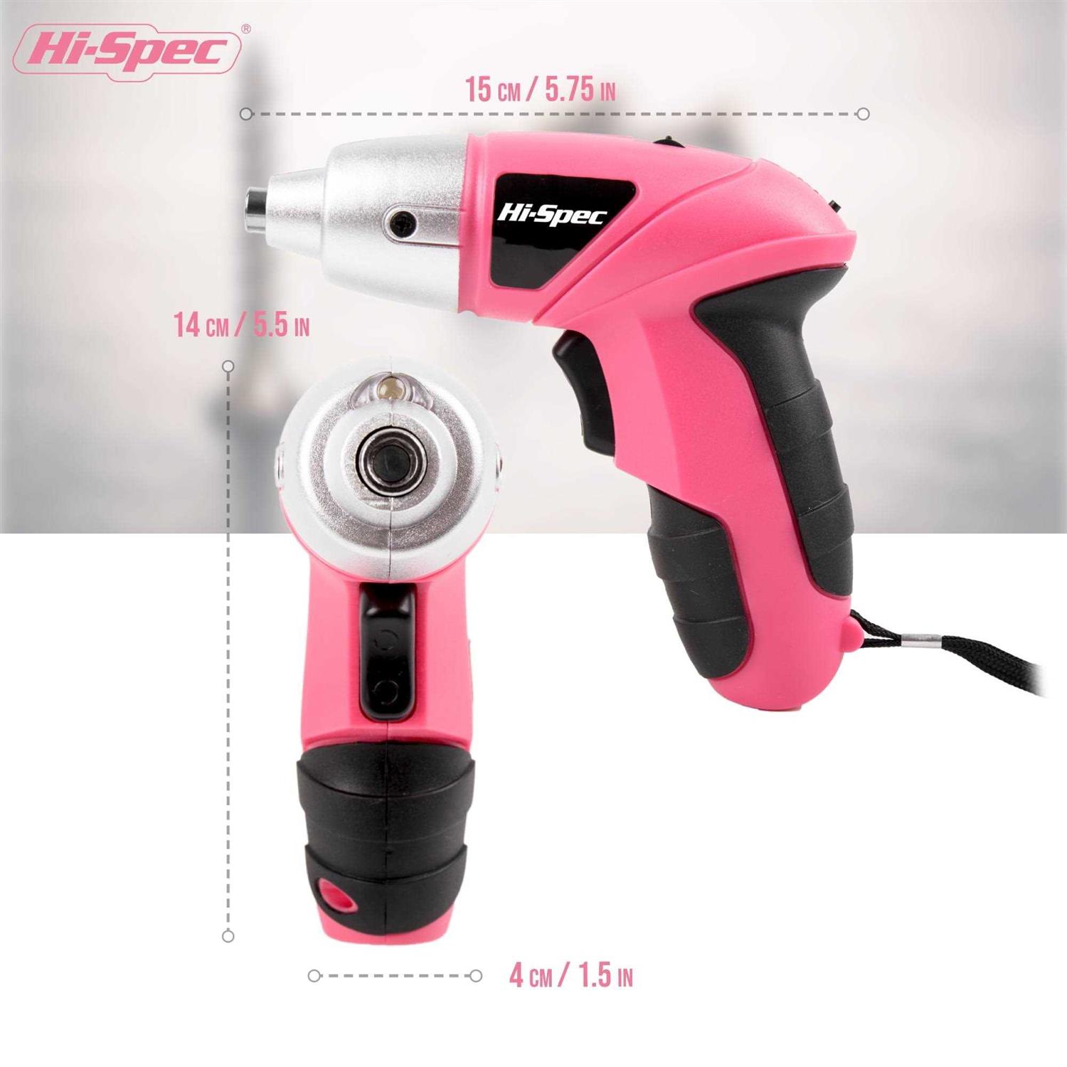 Hi-Spec 27pc 3.6V USB Small Power Electric Screwdriver Set Cordless & Rechargeable with Driver Bit Set - Image 5