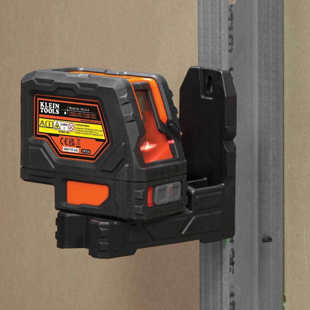 Klein Tools 93LCLS Self-Leveling Cross-Line Laser Level Plumb - Image 3