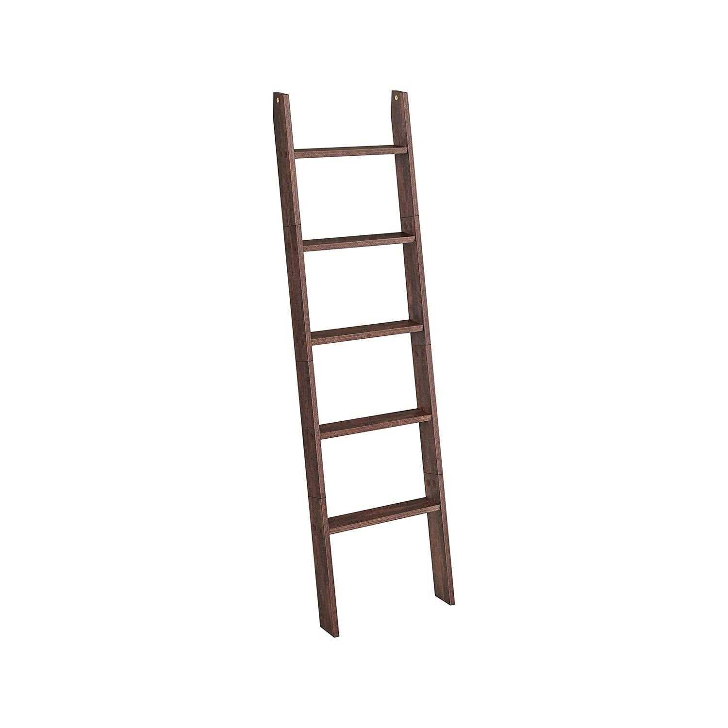 VASAGLE 5-Tier Blanket Ladder Shelf - Image 3