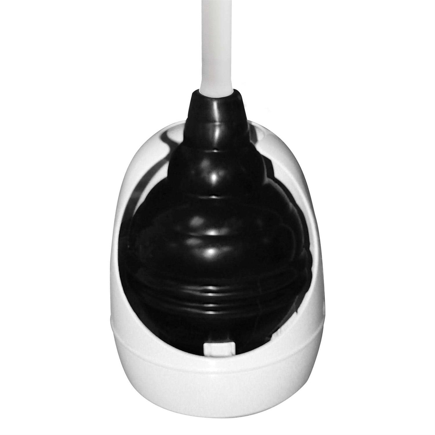 Korky Beehive Max Hideaway Toilet Plunger with Holder - Image 4