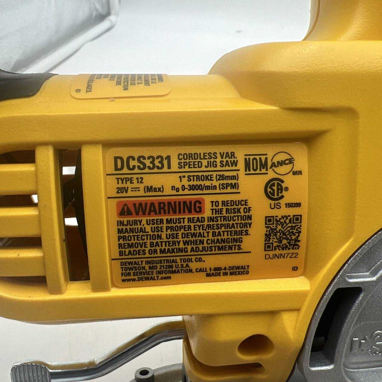 Dewalt 20V MAX Jig Saw DCS331B - Image 5