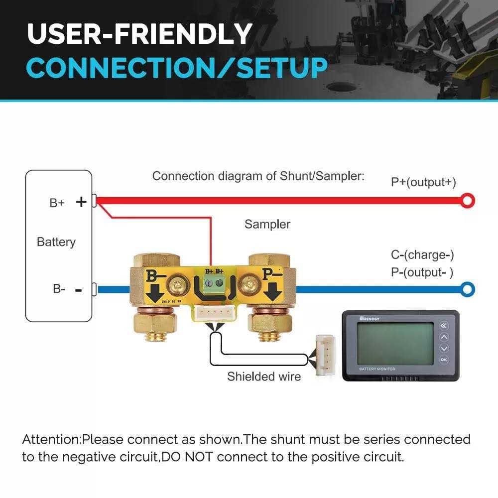 Renogy 500A Battery Monitor, High and Low Voltage Programmable Alarm - Image 4