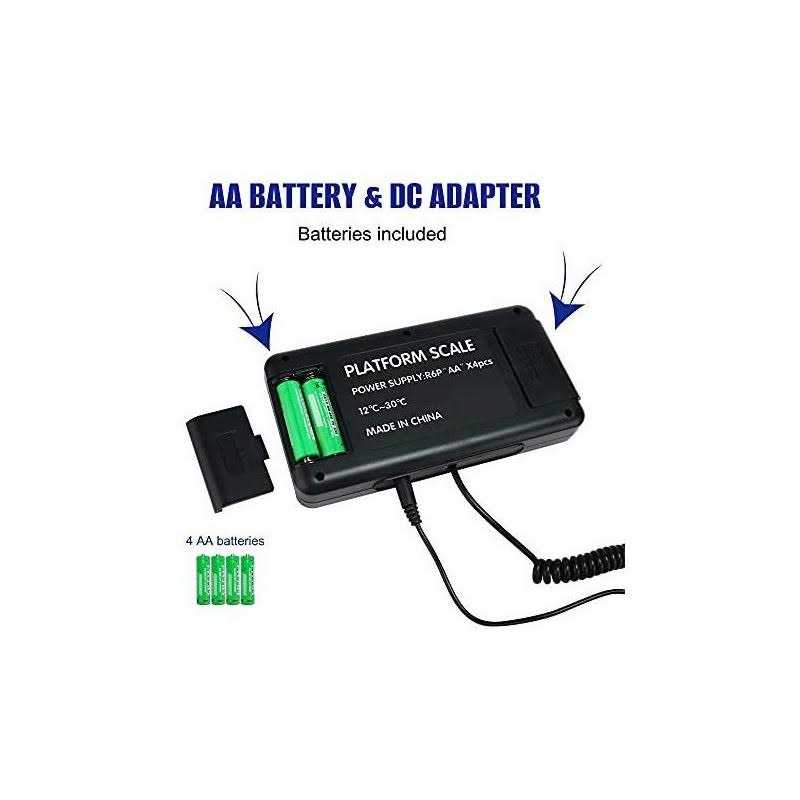 Charmline Digital Livestock Scale 660Lbs x 0.2Lbs Pet Vet Scale Large Platform 12x15 Inch - Image 3