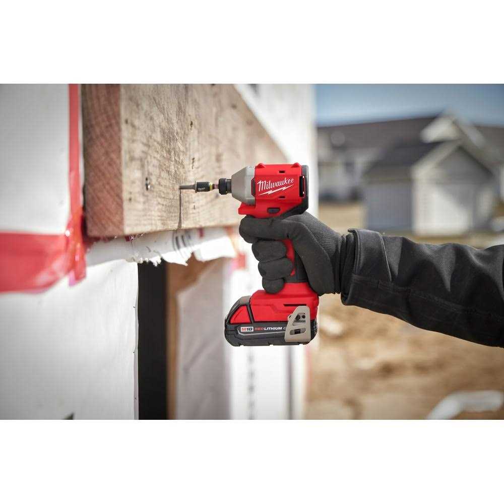 Milwaukee M18 Compact Brushless 1/4 Hex Impact Driver Kit 3650-22CT - Image 3