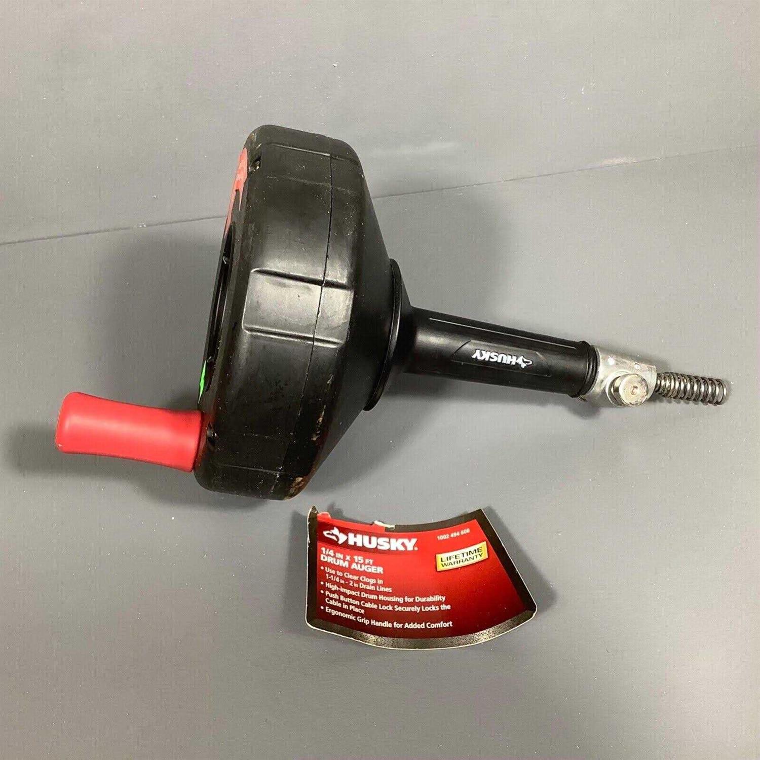 Husky 1/4 in. x 15 ft. Drum Auger - Image 5