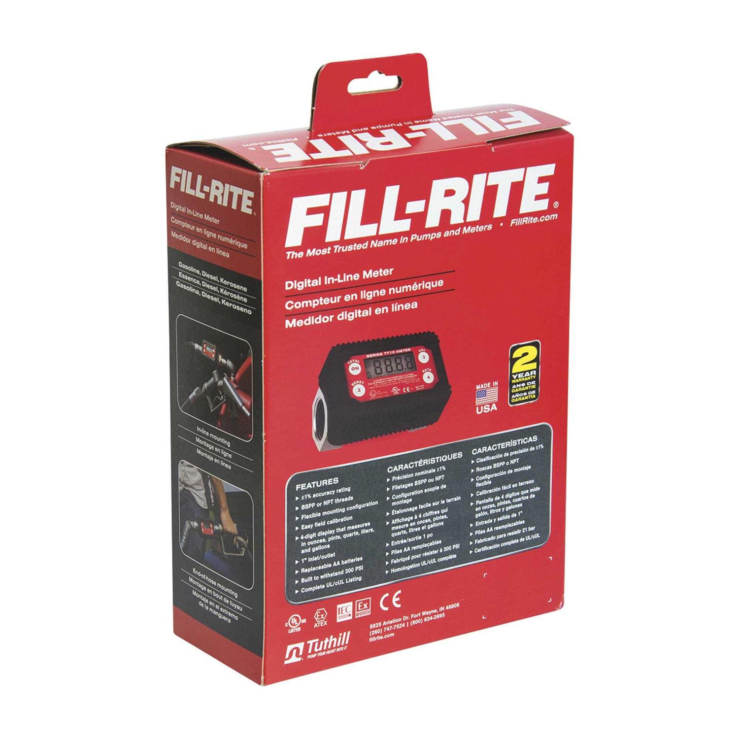 Fill-Rite TT10AN In-Line Digital Turbine Meter - Image 2