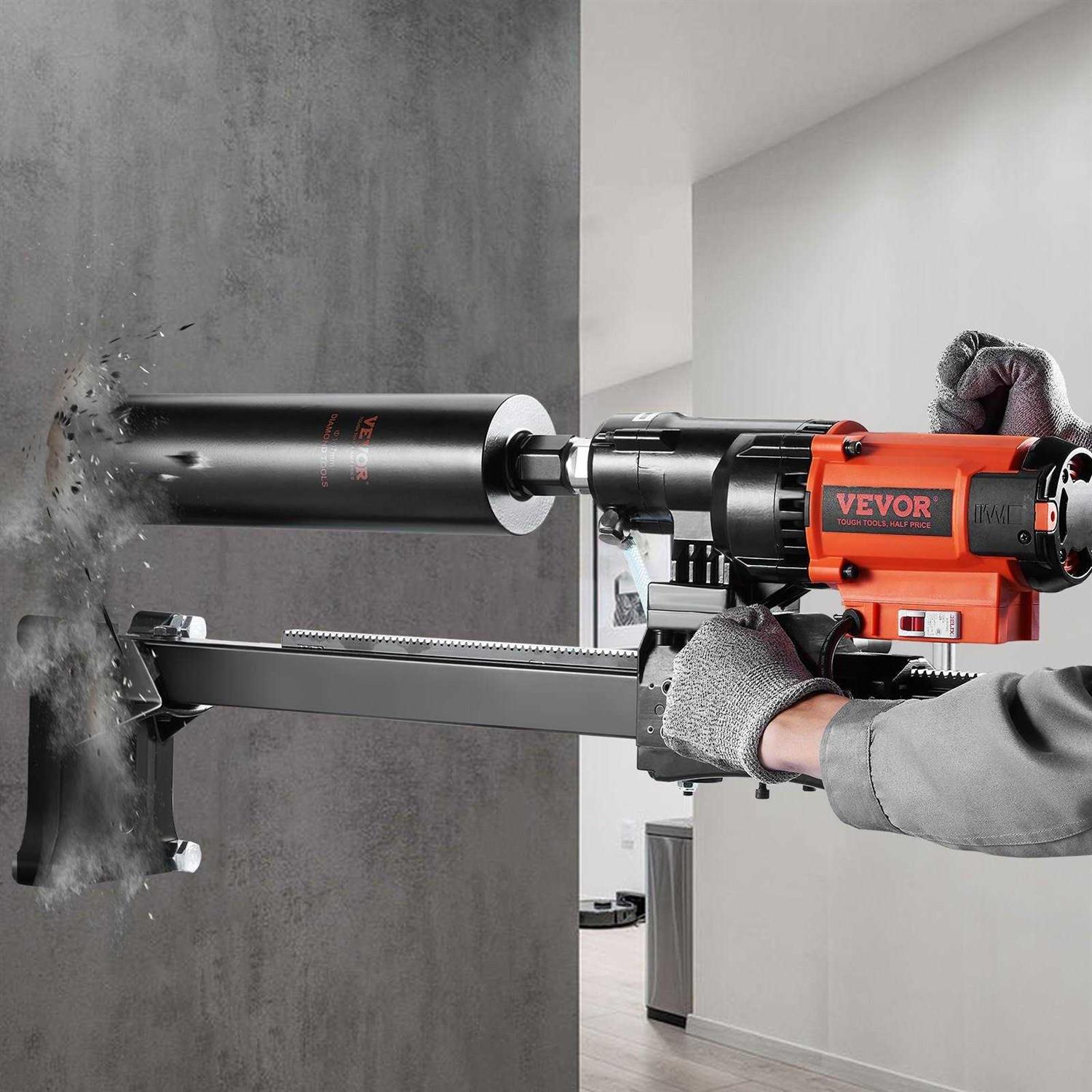 VEVOR Diamond Core Drilling Machine 8in Wet&Dry Concrete Core Drill Rig with Stand - Image 5