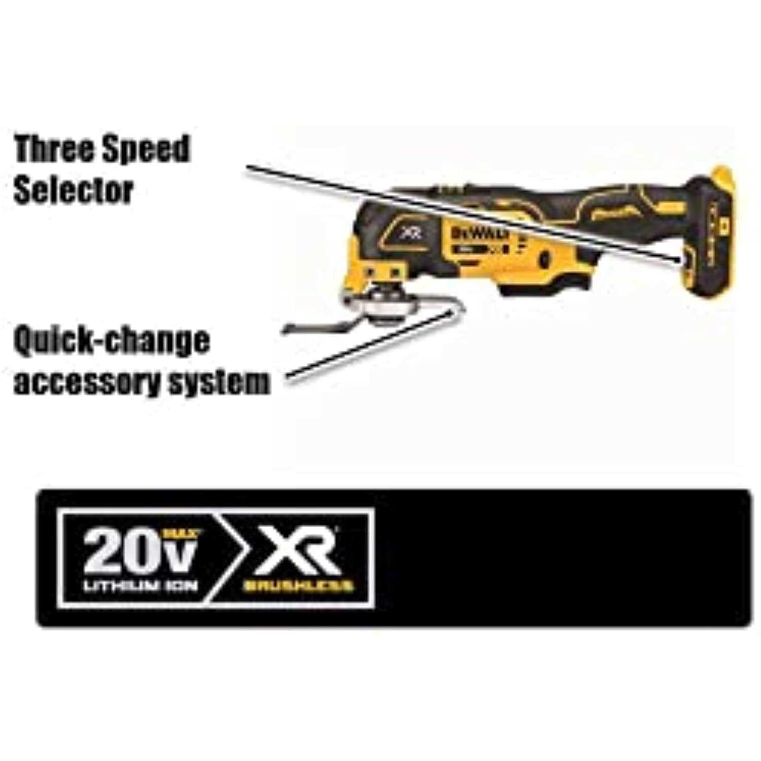 DEWALT 20V MAX* XR 3-Speed Oscillating Multi-Tool Kit - Image 3