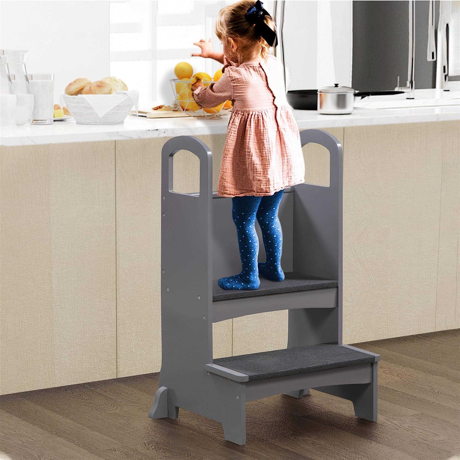 Naomi Home Kids Step To It Stool Kitchen Step Stool for Kids - Image 4