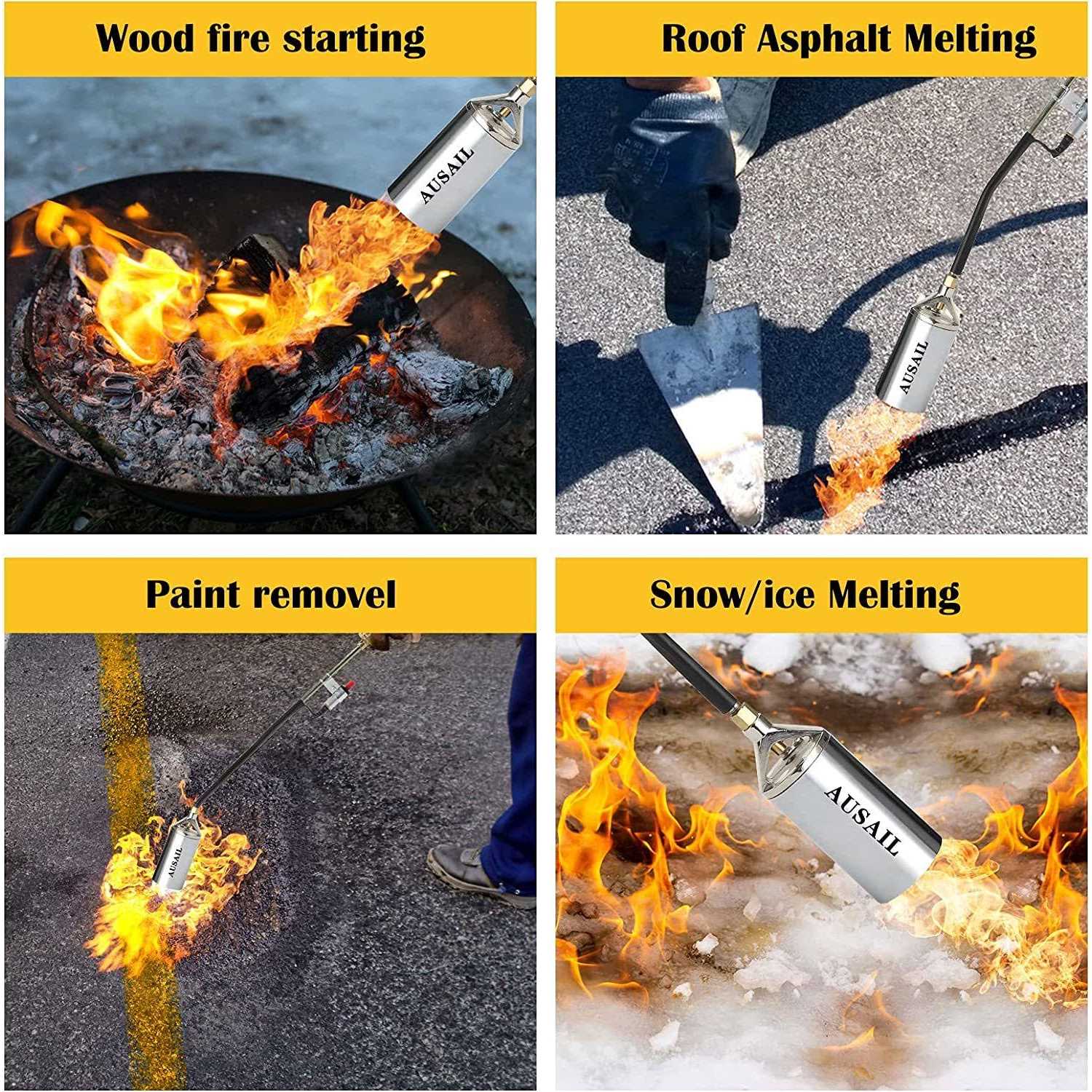 Propane Torch Weed Burner,Blow Torch,Heavy Duty,High Output 700,000 - Image 4