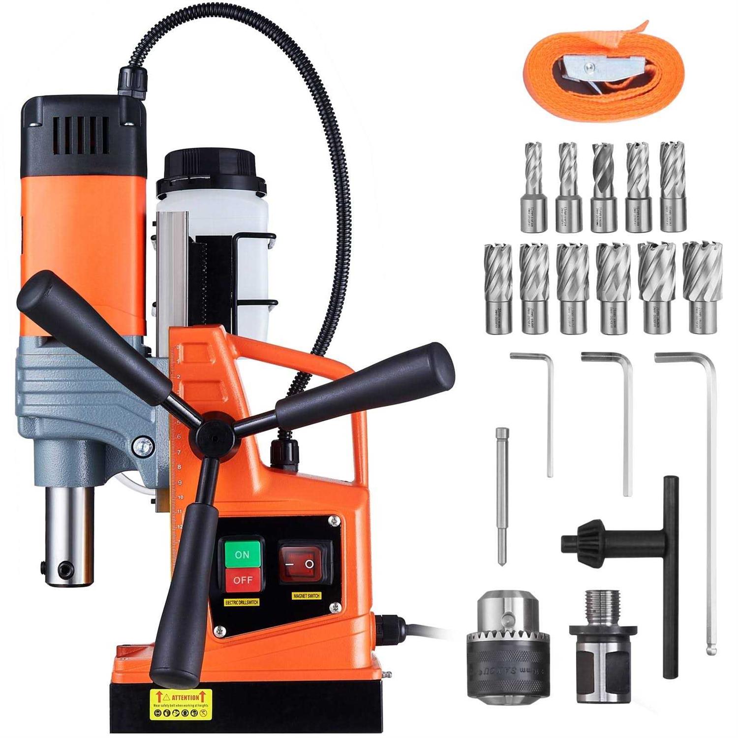 VEVOR Magnetic Drill 1550W 2 Boring Diameter 2922lbf/13000N Portable Electric Mag Drill Press with Variable Speed - Image 3