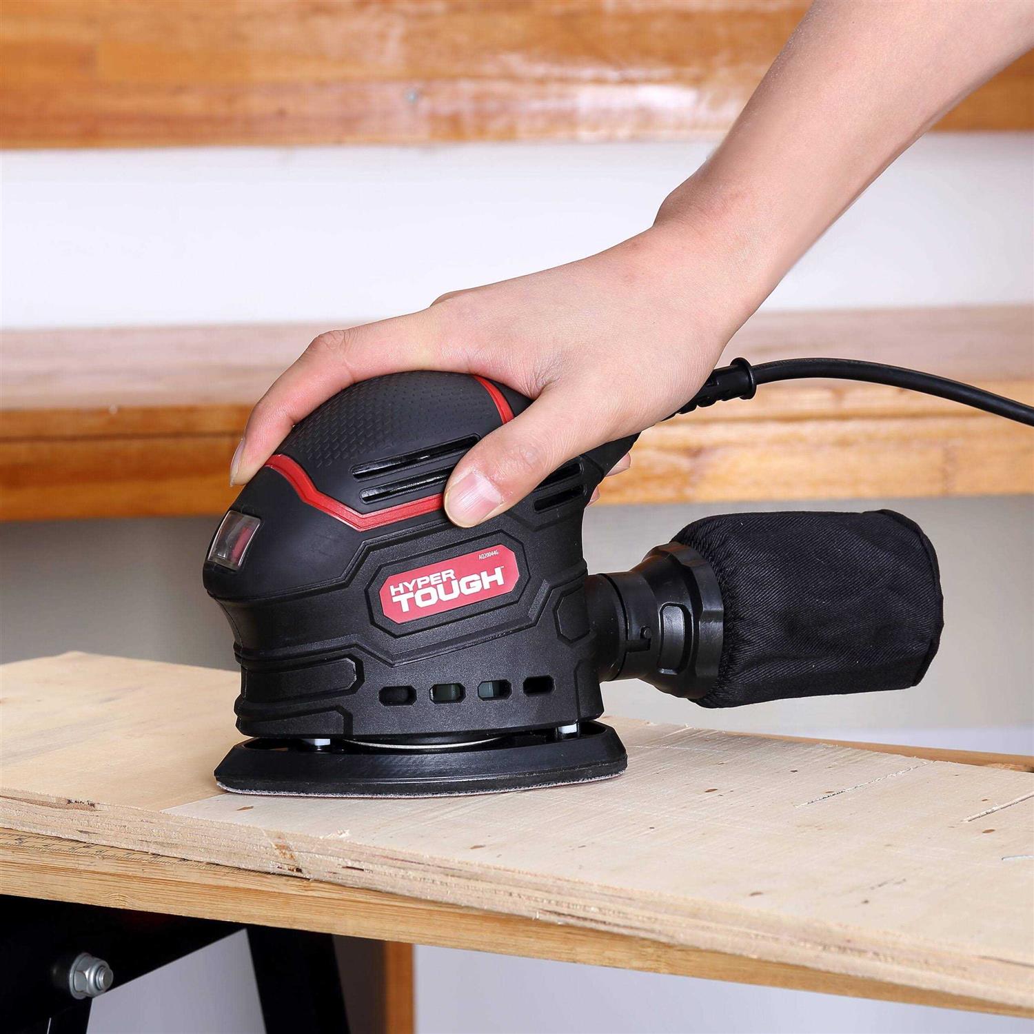 Hyper Tough 1.5 Amp Corded Detail Sander with Dust Bag - Image 4