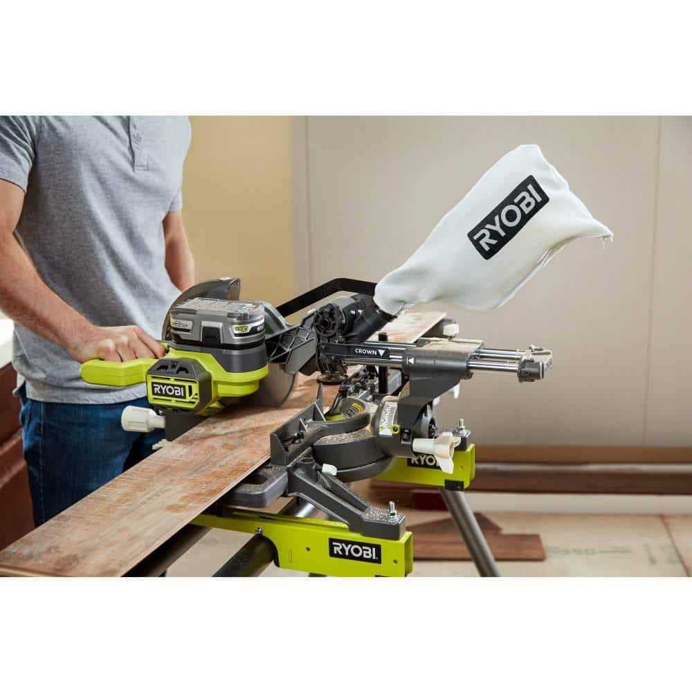 RYOBI ONE+ 18V Cordless 7-1/4 in. Sliding Compound Miter Saw - Image 5