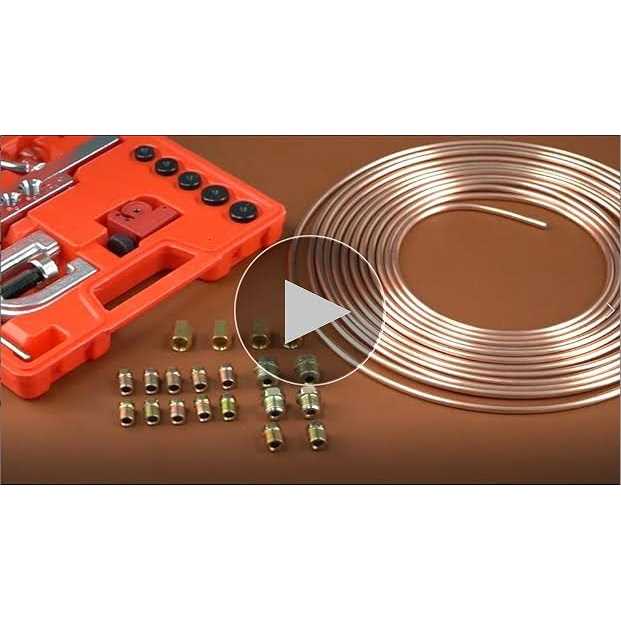 Racewill 25 ft 3/16 Copper Coated Brake Line Kit + Double & Single Flaring Tool Kit - Image 3