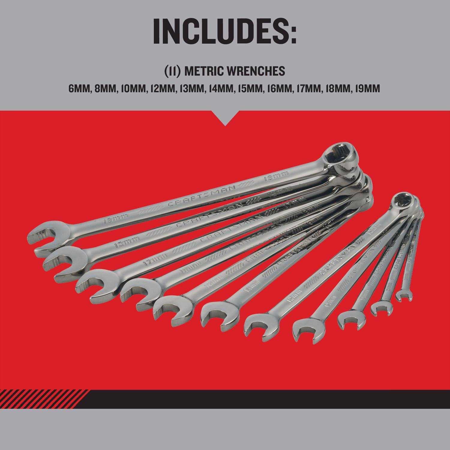 Craftsman OVERDRIVE 6 point Wrench Set 11 pc - Image 5