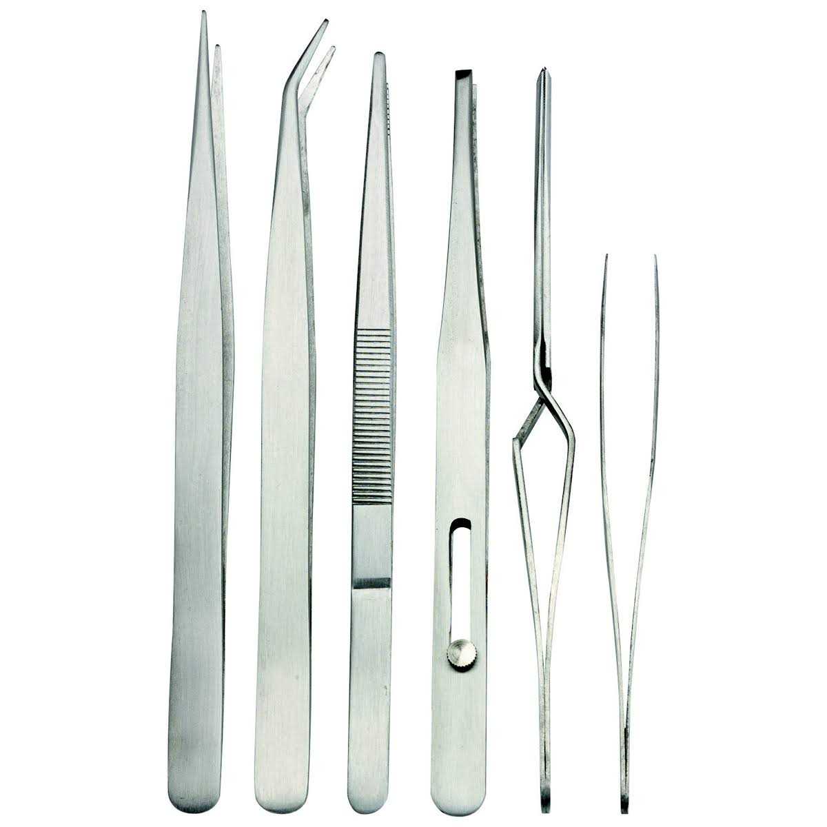 HFT 6 Piece Fine Point Tweezer Set for Electrical Soldering