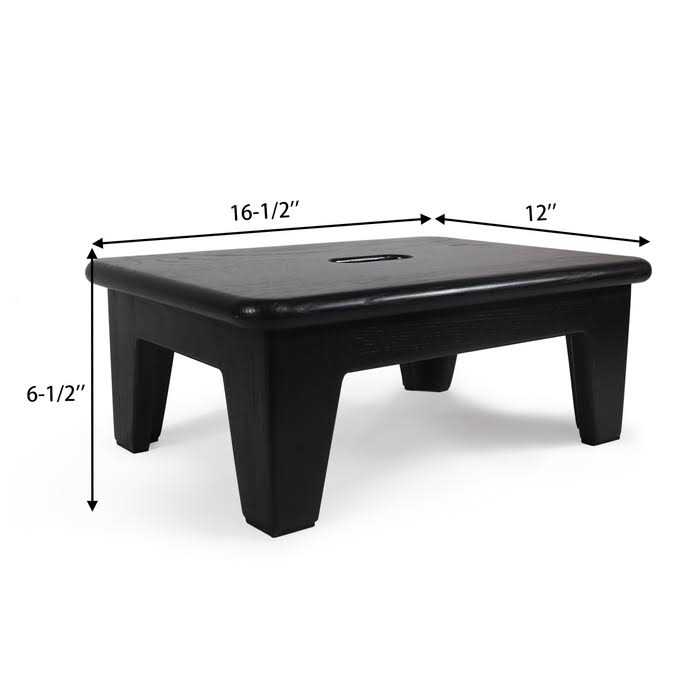 CONSDAN Step Stool for Bed USA Grown Oak,Wooden Step Stool for Adults - Image 5