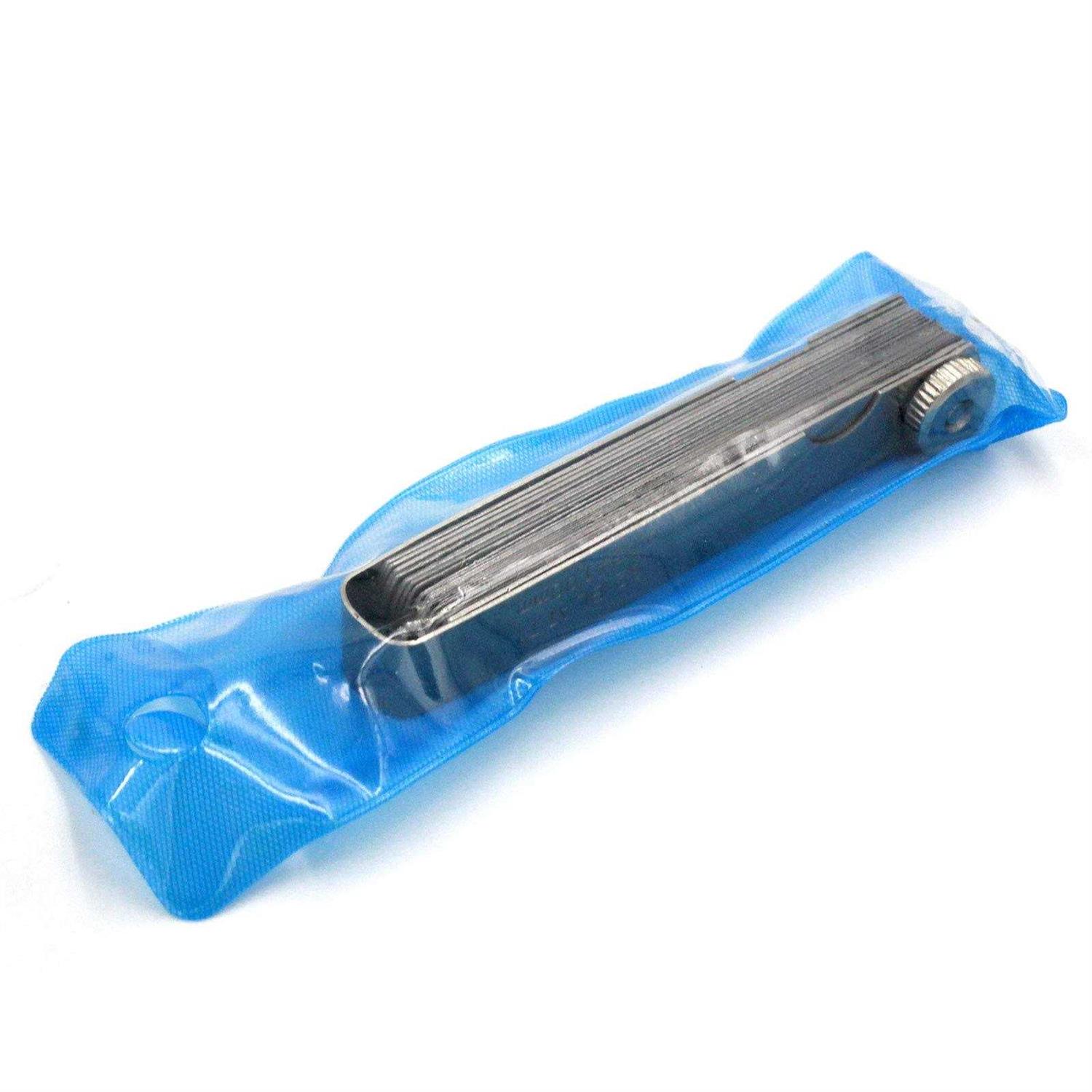 Stainless Steel Feeler Gauge Universal Standard Sae and Metric Offset Valve Thickness Gauge 32-piece Blade Tool for Measuring Gap Width/Thickness Feeler-Gauge - Image 5