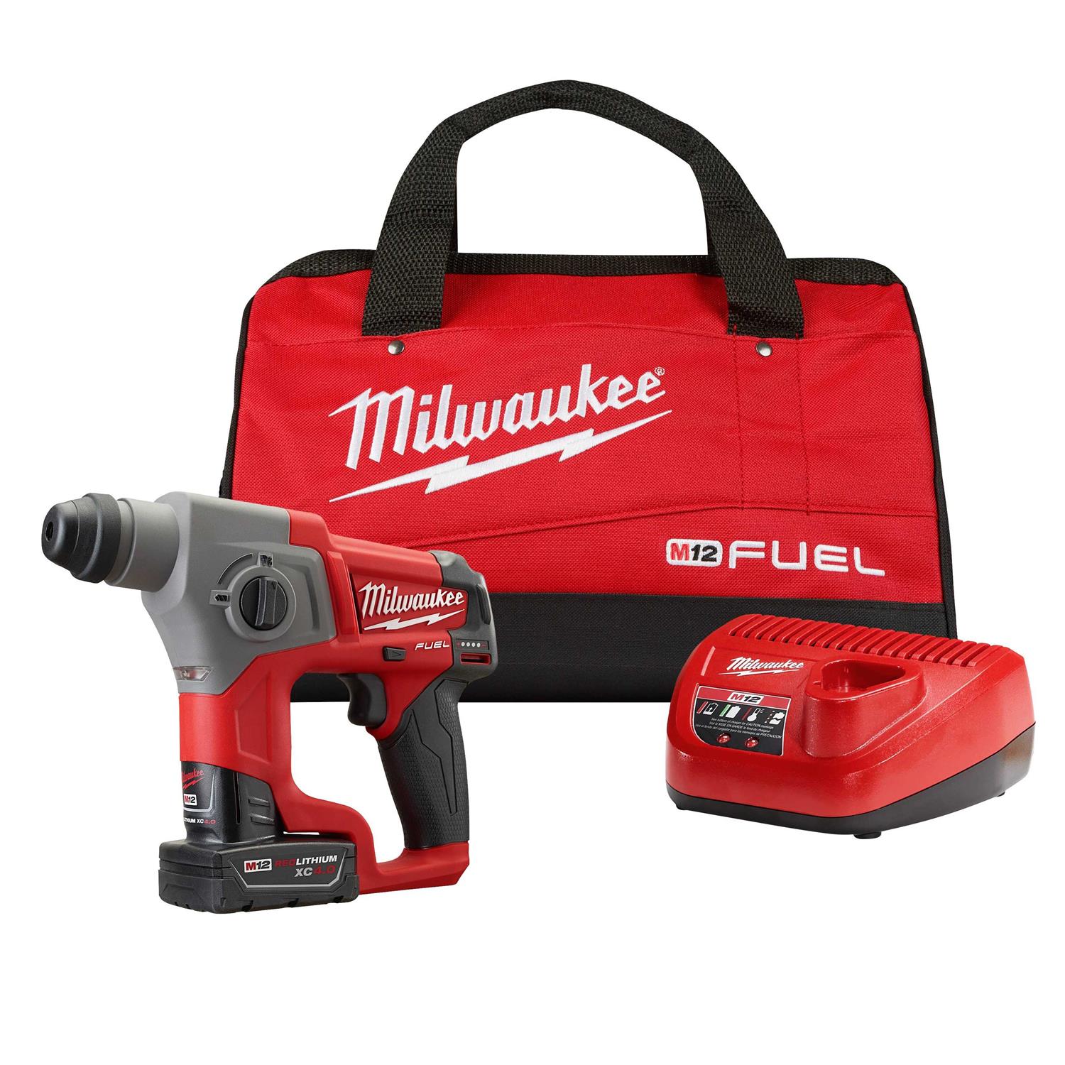 Milwaukee M12 FUEL SDS-Plus Rotary Hammer Kit 2416-21XC - Image 3