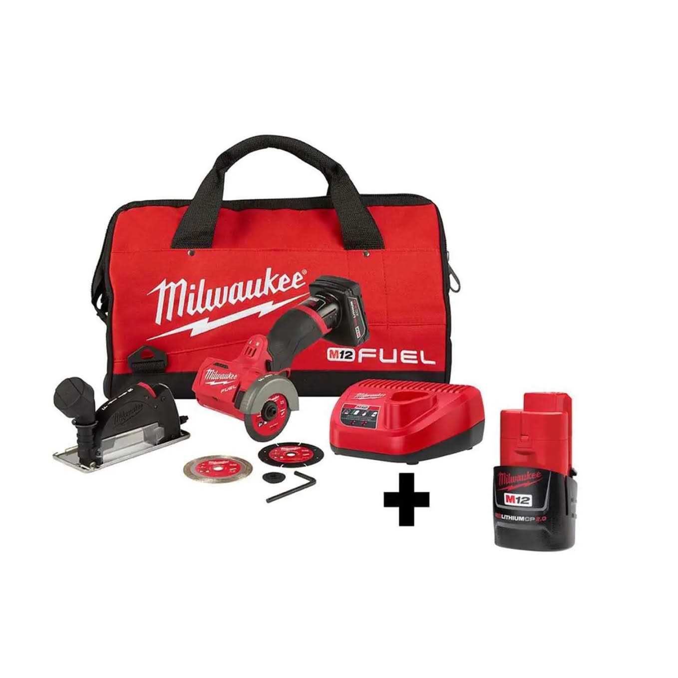 Milwaukee M12 FUEL 3 in. Lithium-Ion Brushless Cordless Cut Off Saw Kit with M12