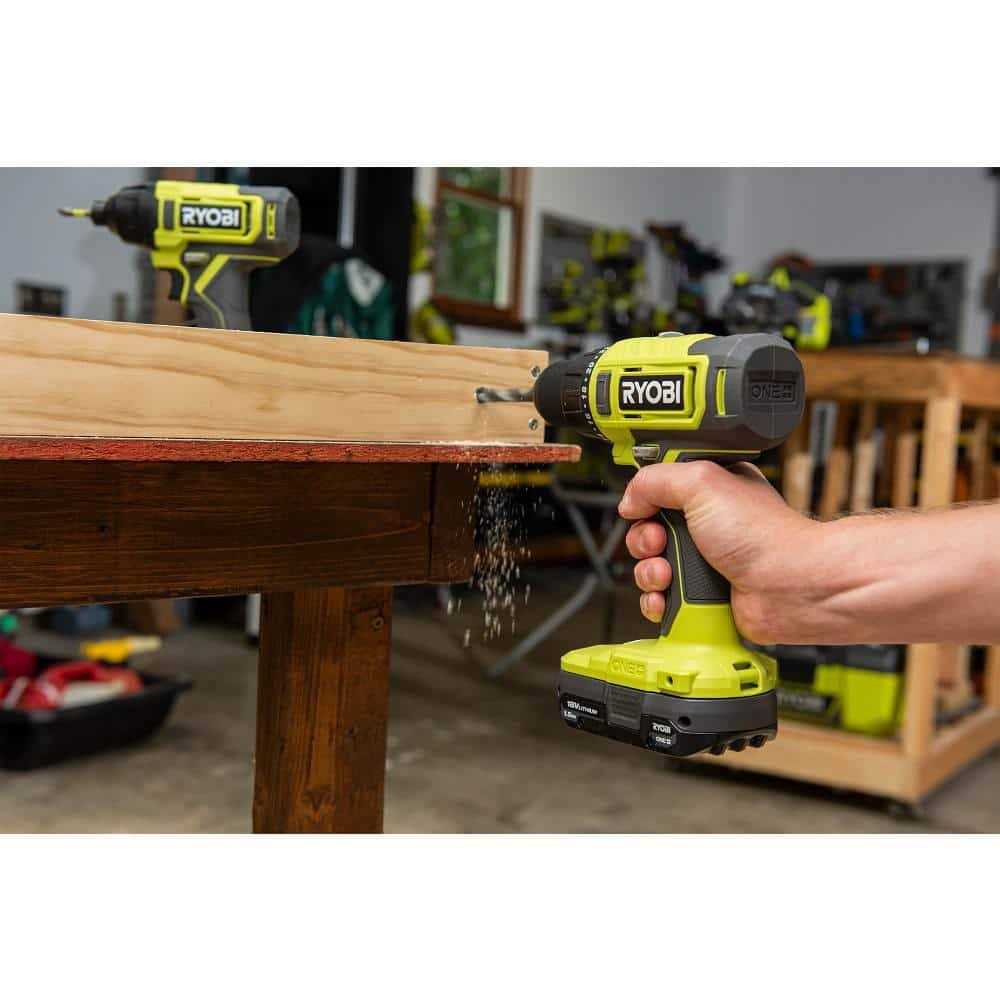 Ryobi ONE+ 18V Cordless 2-Tool Combo Kit with Drill/Driver, Impact Driver, 1.5 Ah Batteries, and Charger - Image 5