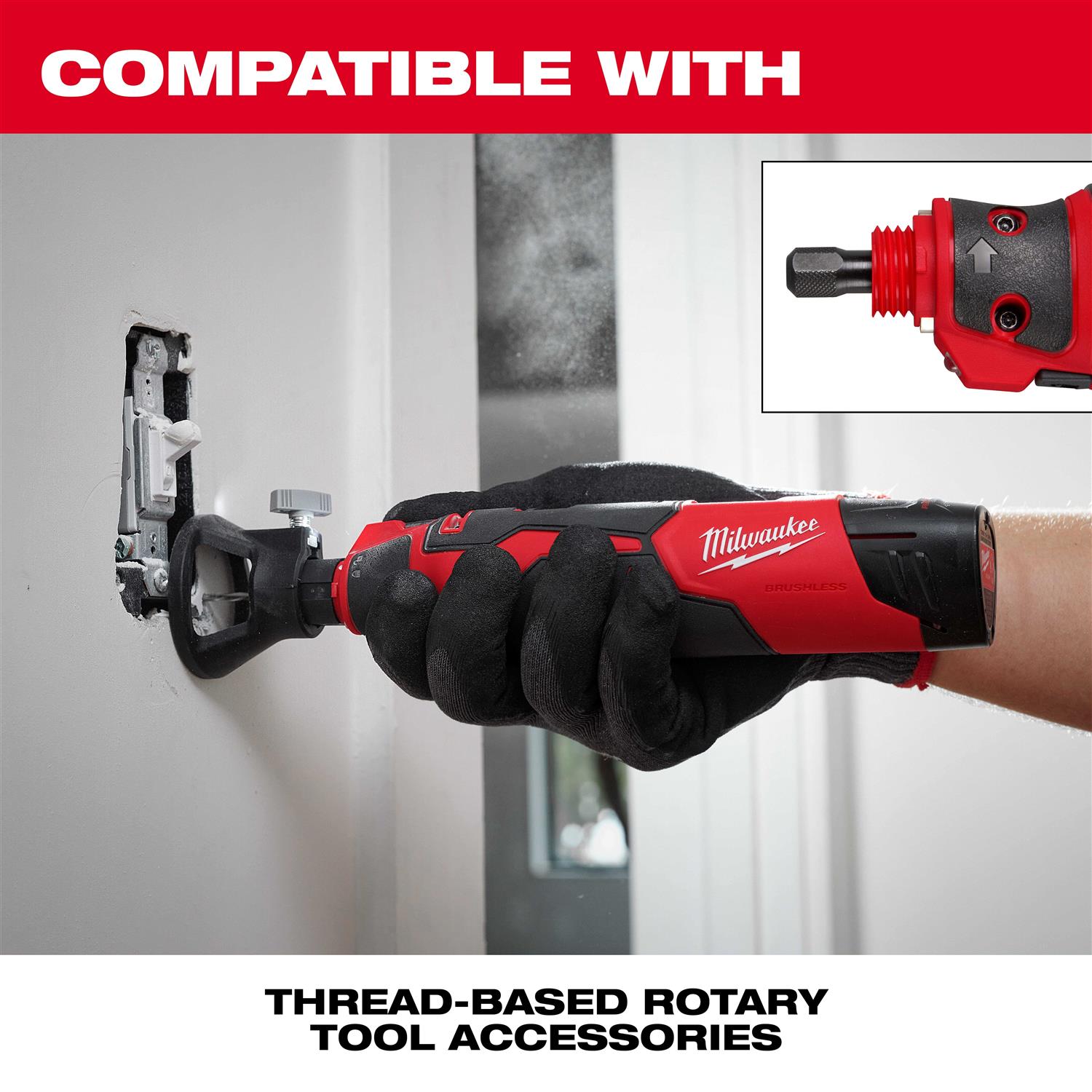 Milwaukee 2525-21 M12 Brushless Rotary Tool Kit - Image 4
