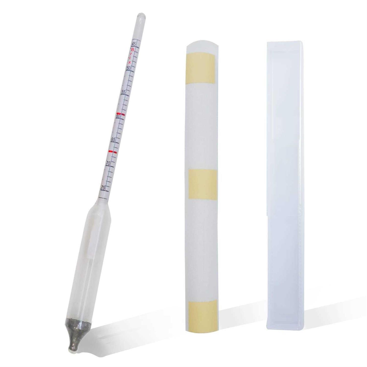 Maple Syrup Hydrometer, Baume and Brix Scale, Maple Syrup Density Kit Syrup Hydrometer for Measure Sugar and Moisture Content of Boiled Sap - Image 3