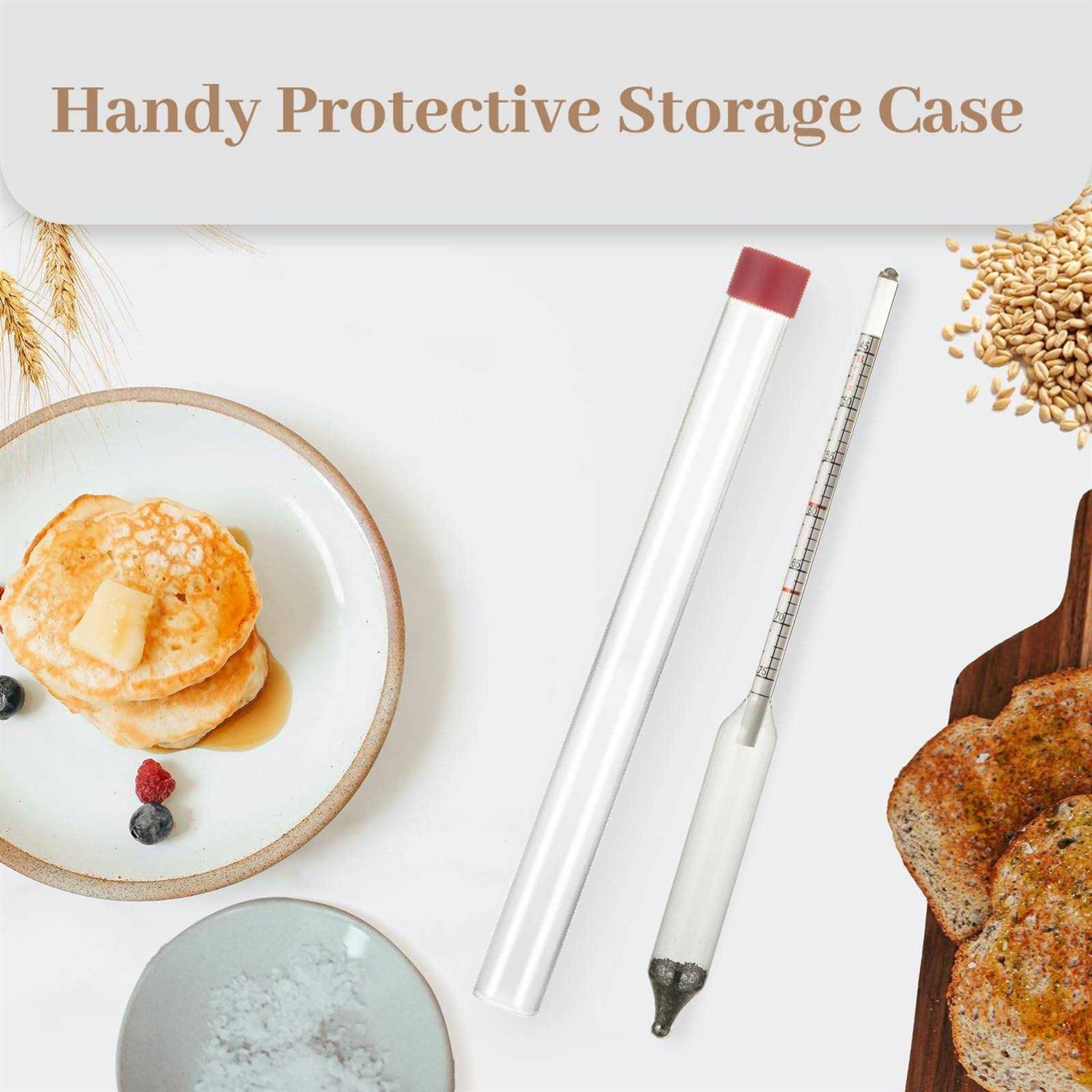 Maple Syrup Hydrometer, Baume and Brix Scale, Maple Syrup Density Kit Syrup Hydrometer for Measure Sugar and Moisture Content of Boiled Sap - Image 5