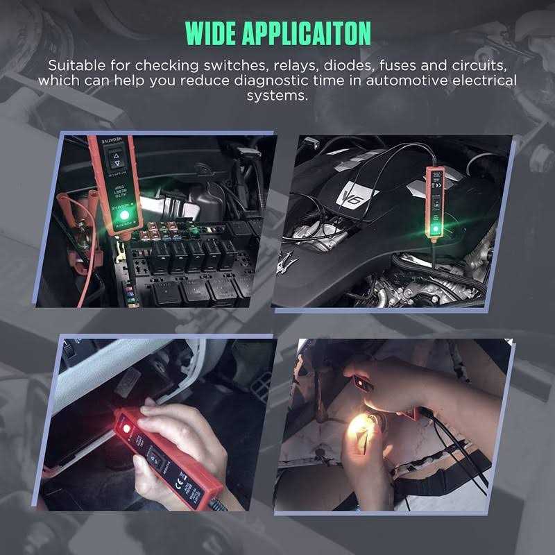 Duoyi Power Circuit Probe Tester 6V-24V DC Test Light Short Circuit Tester Component Activation Electrical Tester Polarity Identify Continuity Tester - Image 5