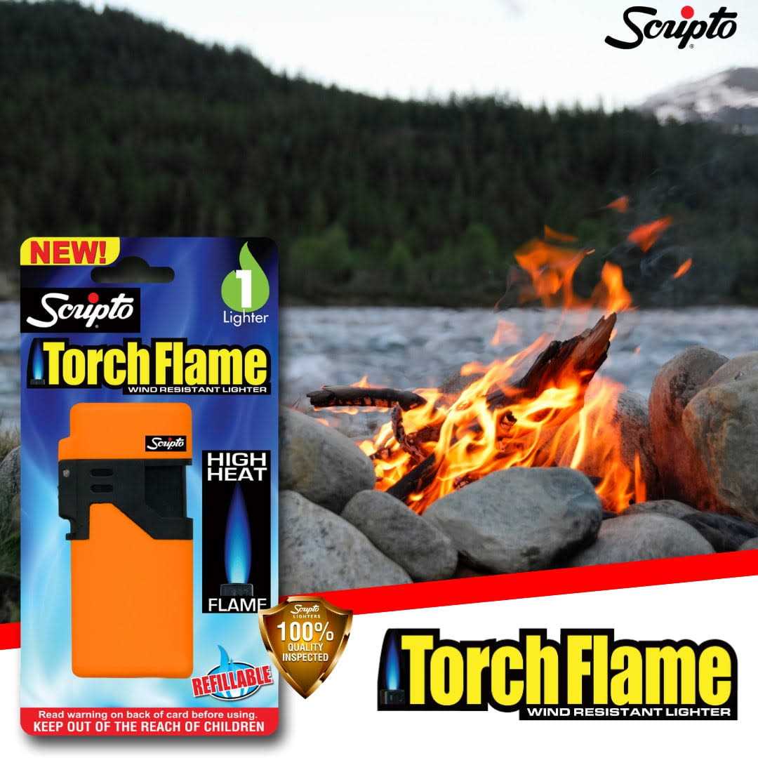 Scripto Torch Flame Pocket Lighter