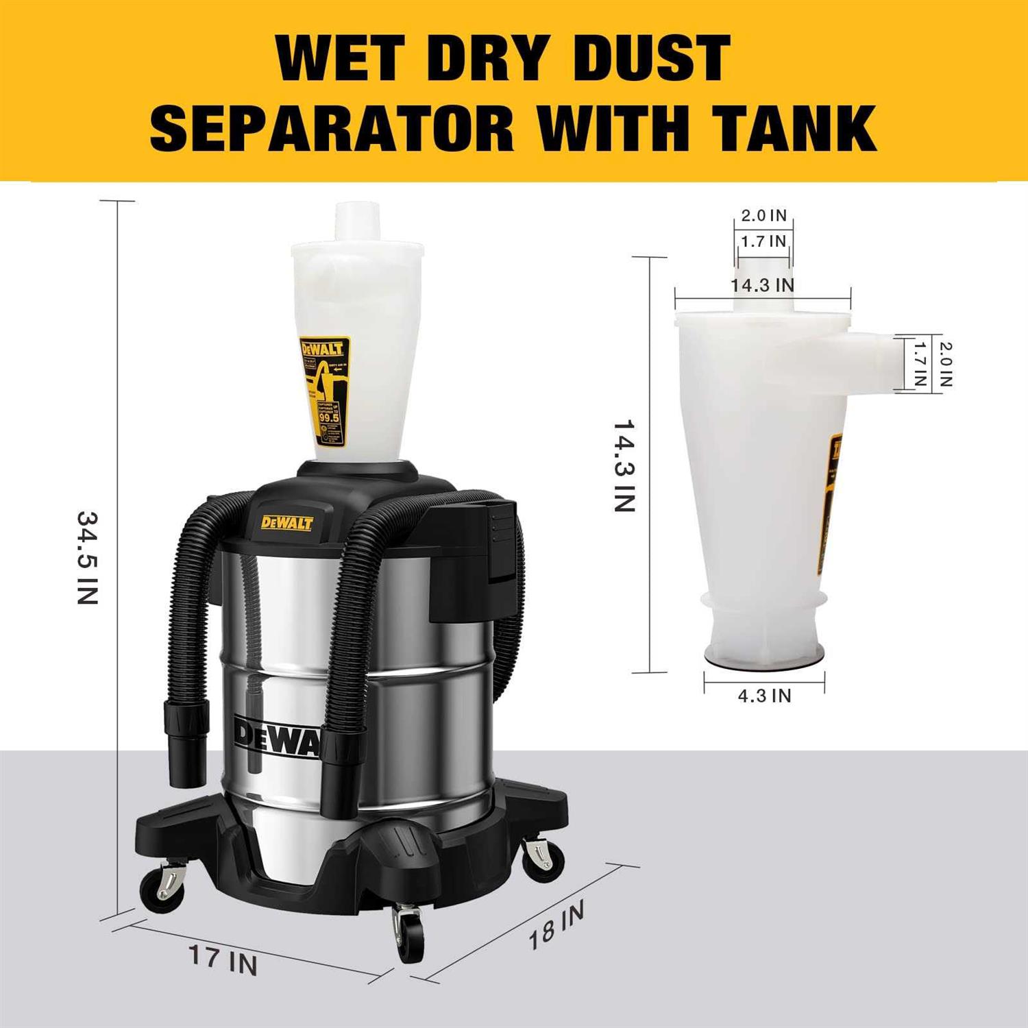 Dewalt Separator with 10 Gal Stainless Steel Tank 99.5% Efficiency - Image 4