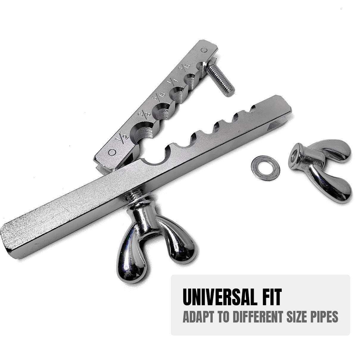 Thorstone Double & Single Flaring Tool Kit for Brake Line and Brass Tubing Tool with Extra Adapters - Image 5